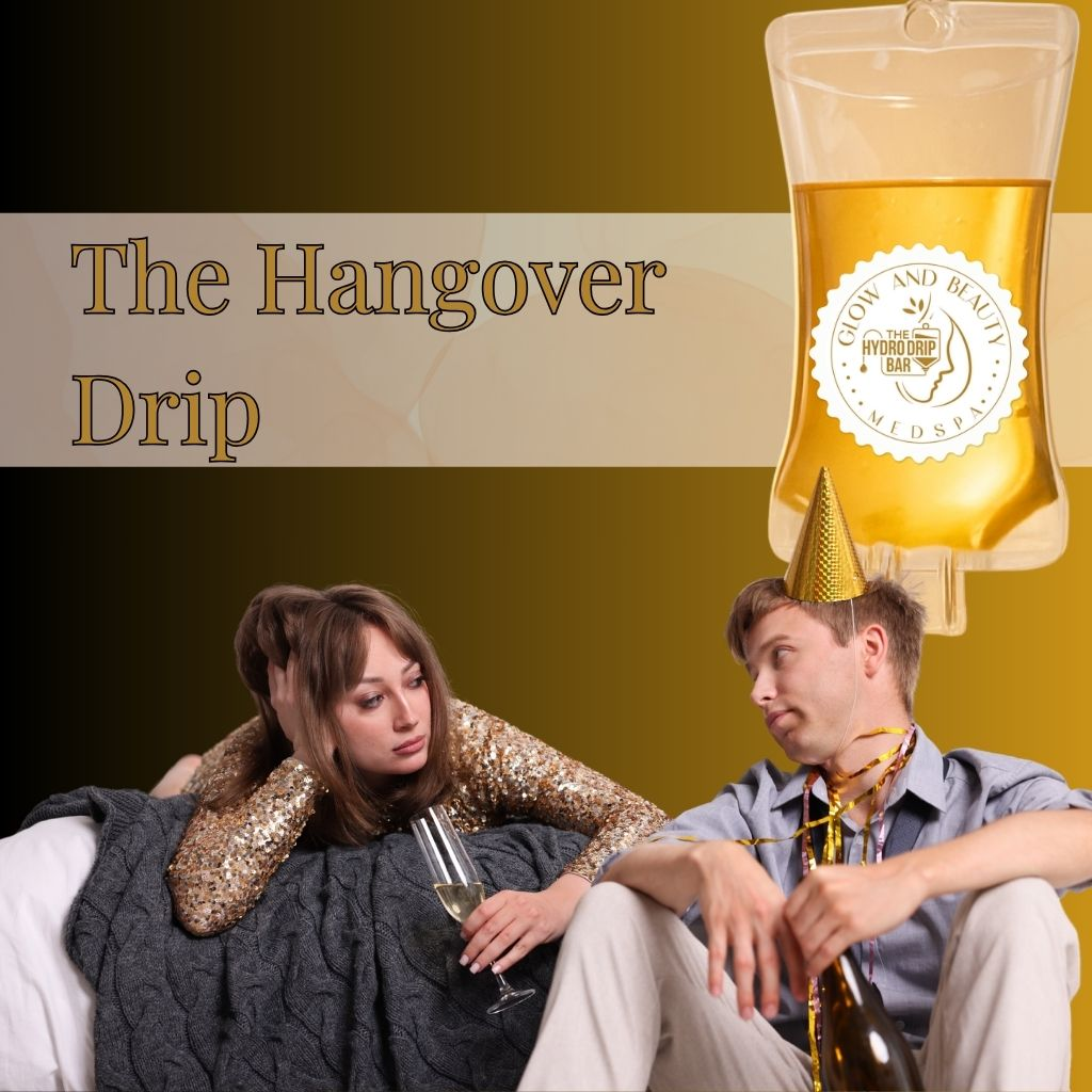 Hangover IV drip for dehydration nausea relief and fast recovery with electrolytes