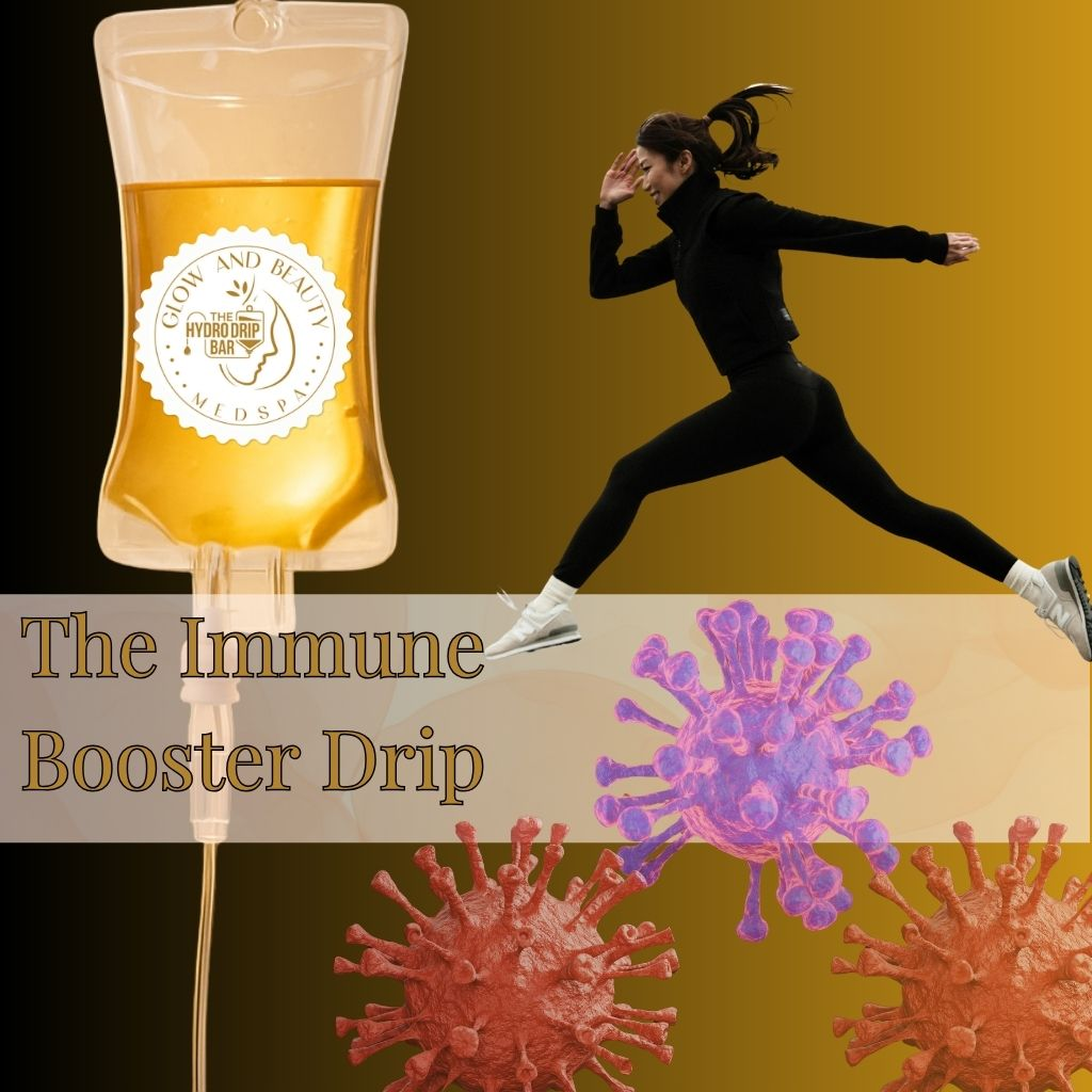Immune booster IV drip with vitamin C zinc and B vitamins to strengthen immune system